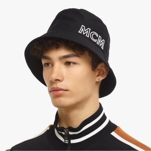 MCM Black Unisex Bucket Hat NWT